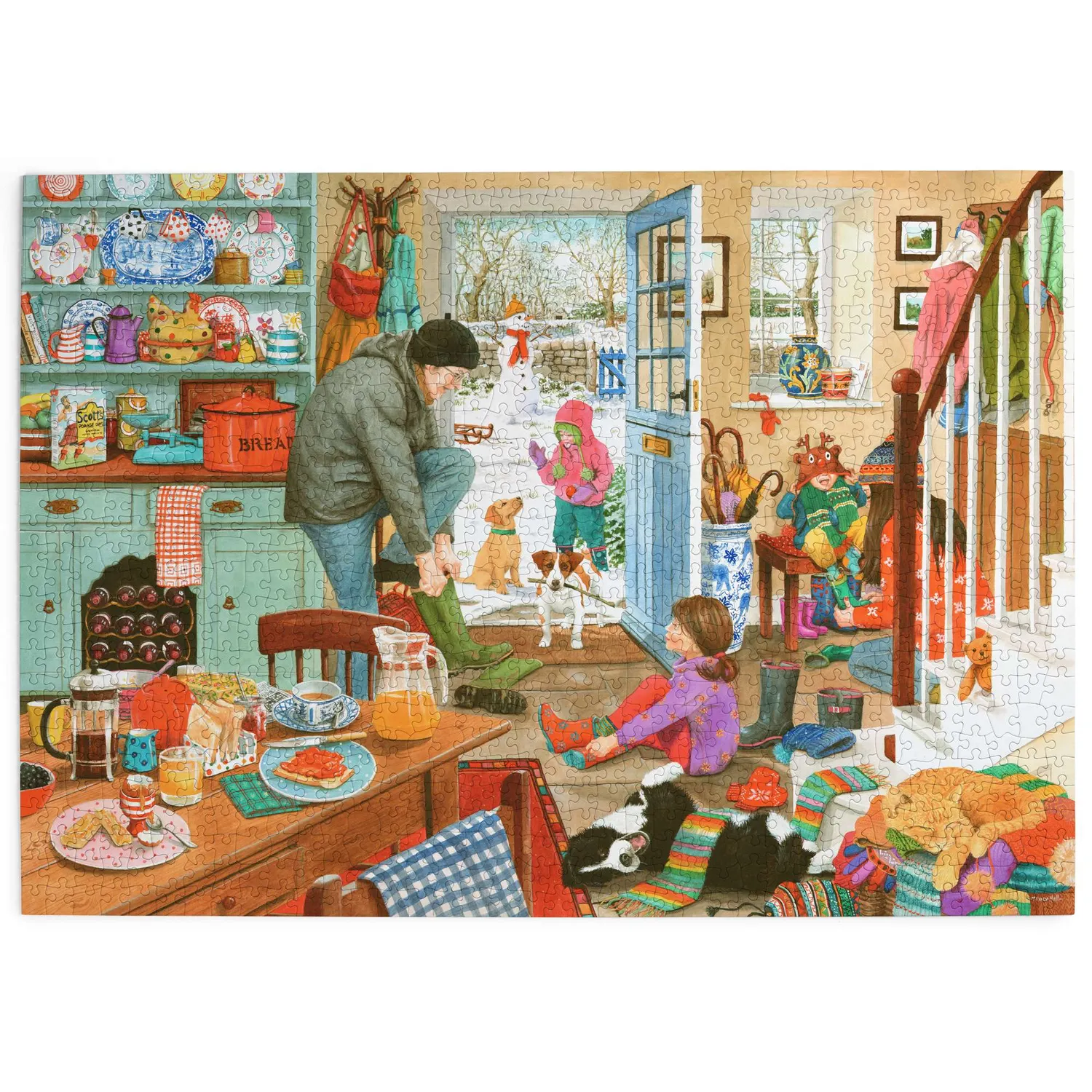 House of Puzzles Woolly Hats Wellies puslespil 1000 brikker