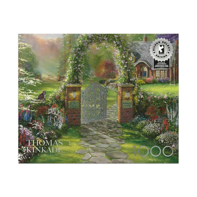 Ceaco Silver Select Hummingbird Cottage puslespil 1000 brikker hus