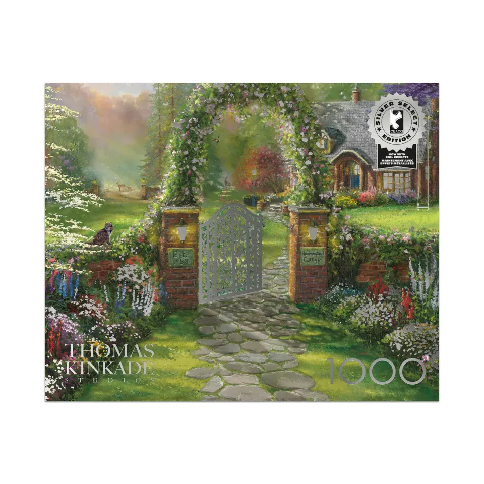 Ceaco Silver Select Hummingbird Cottage puslespil 1000 brikker hus