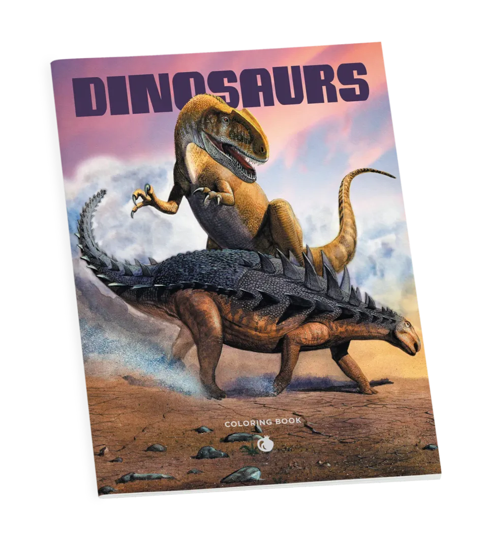 Pomegranate Dinosaurs malebog med dinosaurer