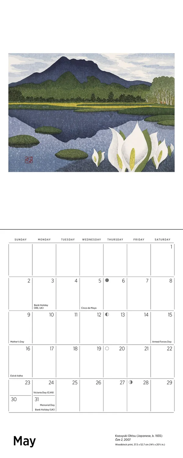 Pomegranate Serenity Ohtsu 2027 minivægkalender japansk