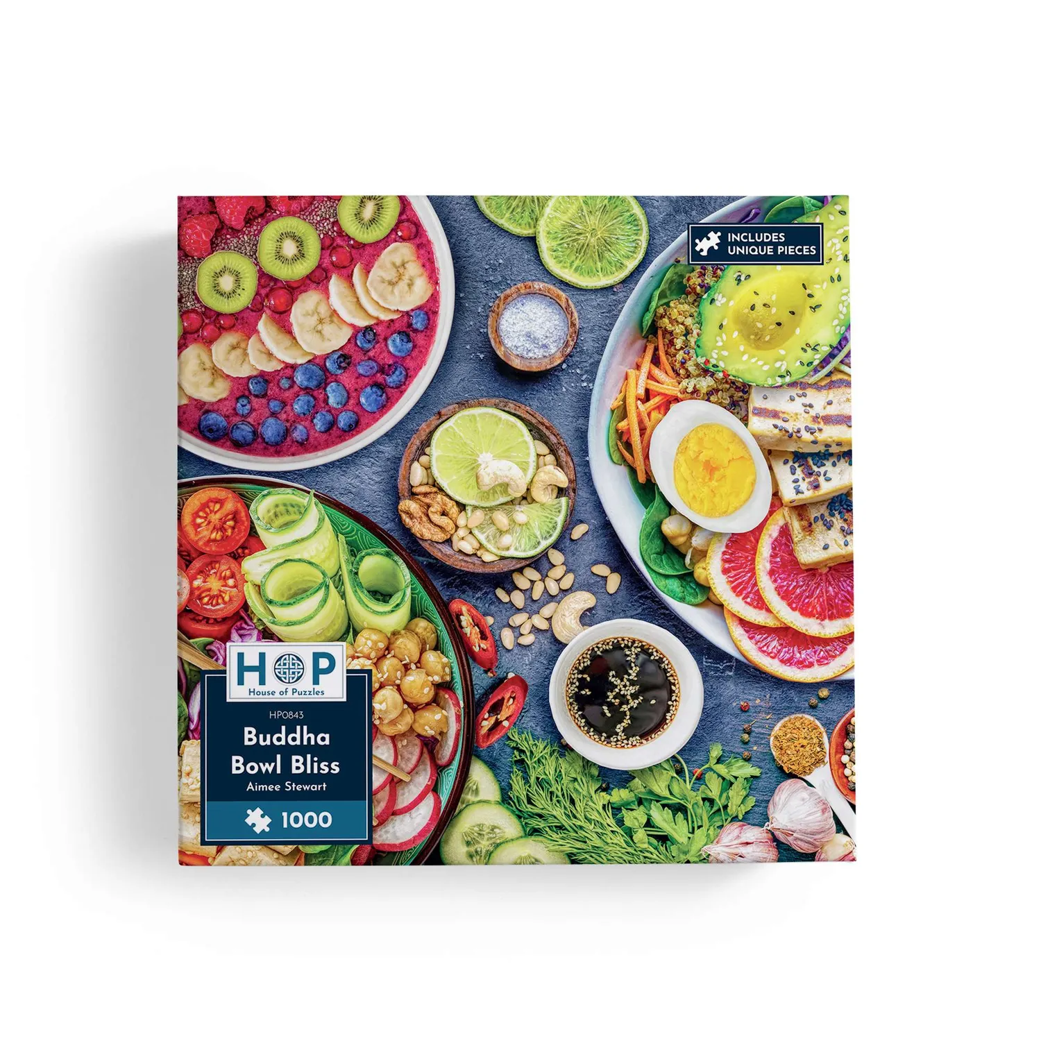 House of Puzzle Buddha Bowl Bliss puslespil 1000 madmotiv