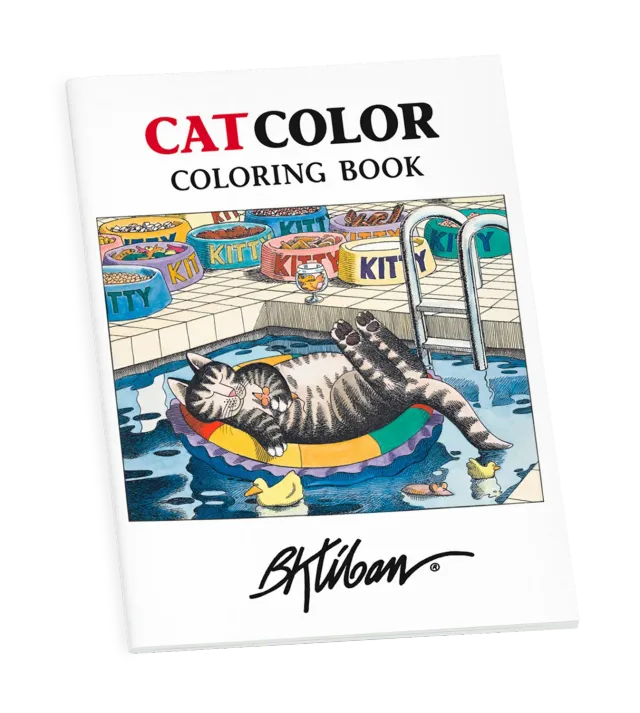 Pomegranate B. Kliban CatColor malebog katte