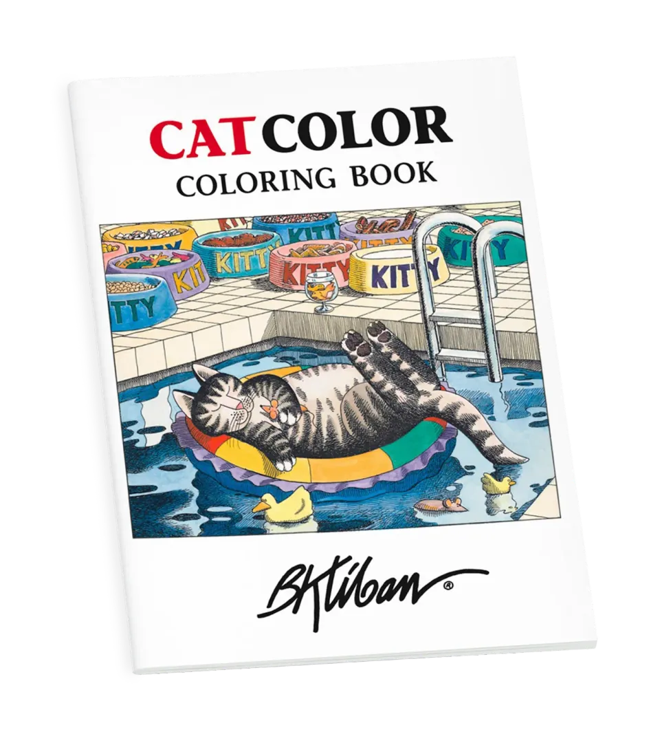 Pomegranate B. Kliban CatColor malebog katte