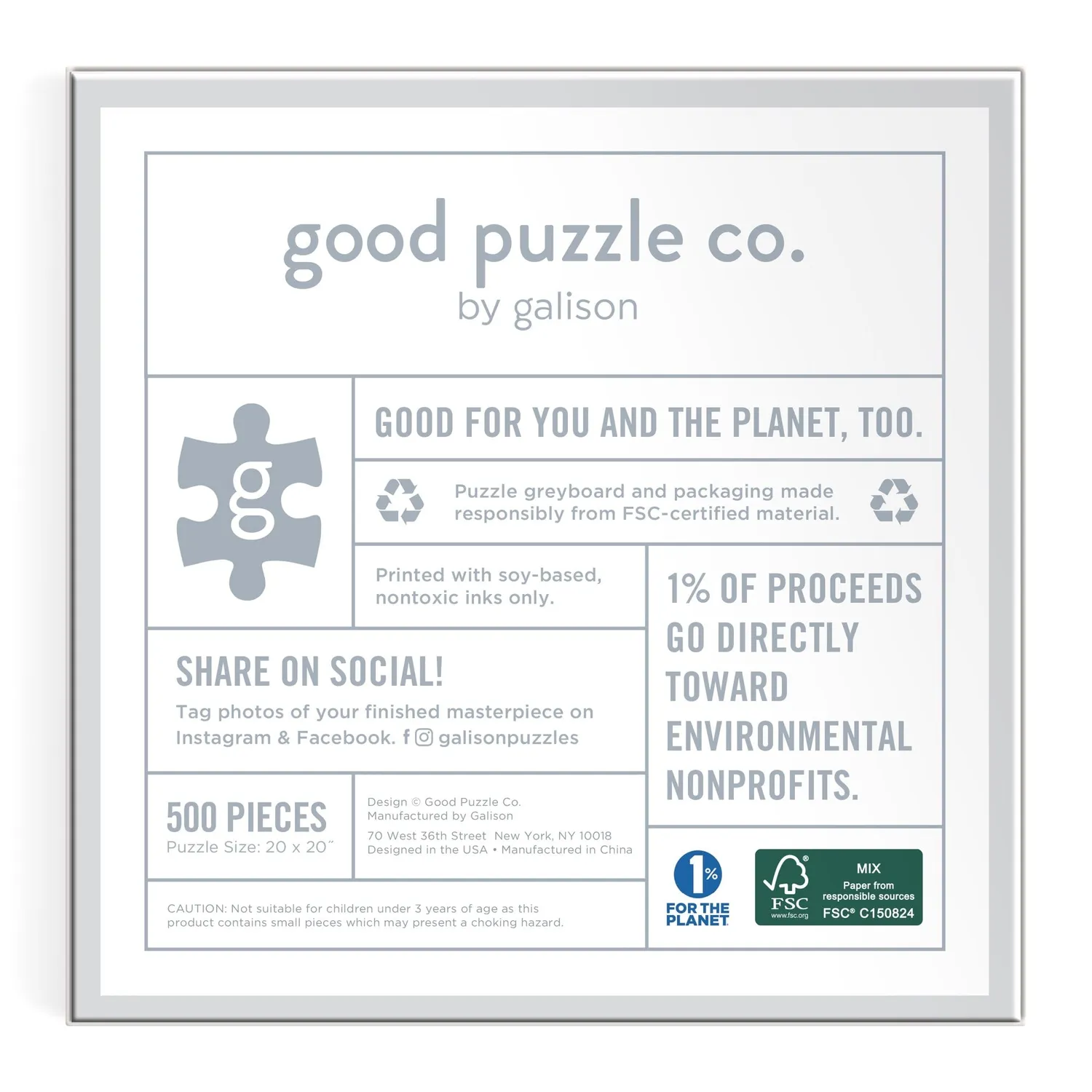 Good Puzzle Co. Spooky Treats puslespil 500 brikker Halloween