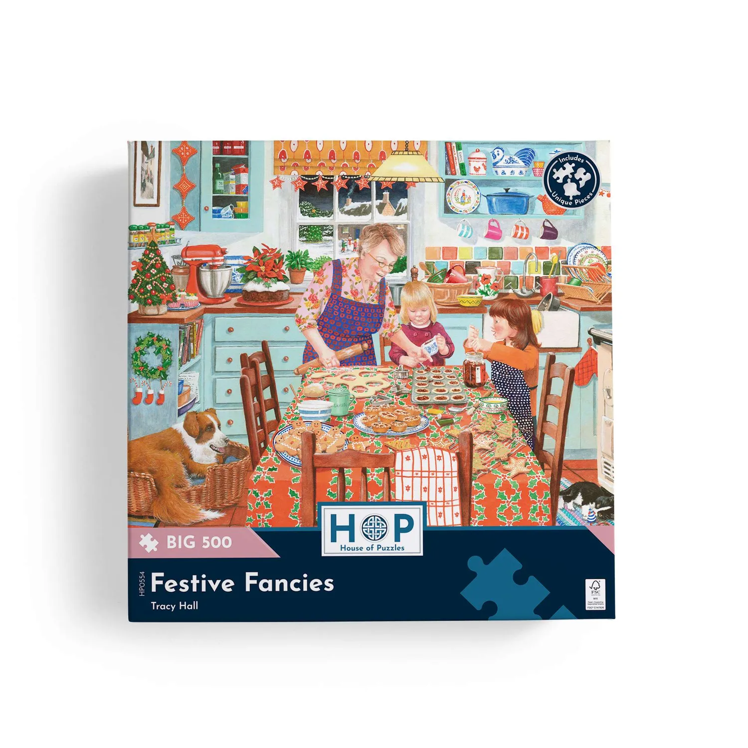 House of Puzzles BIG 500 Festive Fancies puslespil jul