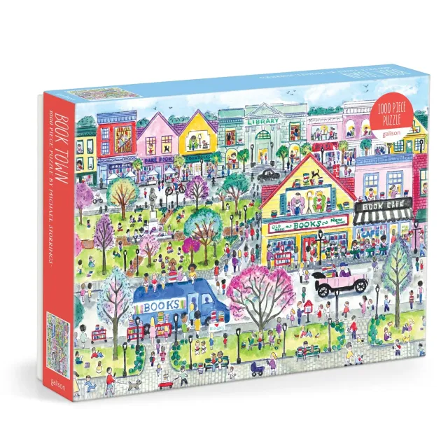 Galison Michael Storrings Book Town puslespil 1000 brikker