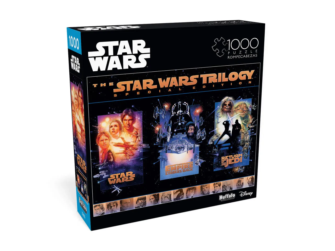 Buffalo Games Star Wars Trilogy puslespil 1000 brikker filmplakat