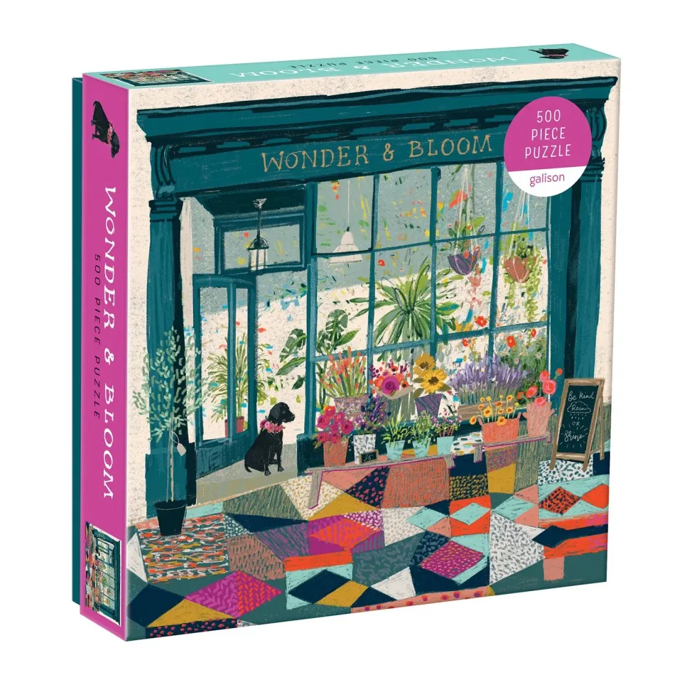 Galison Ball Wonder Bloom puslespil 500 brikker plantebutik