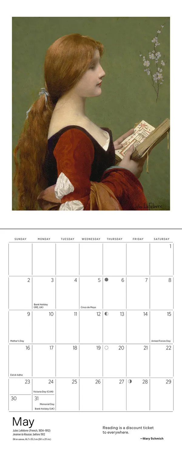 Pomegranate Reading Woman minikalender 2027 væg
