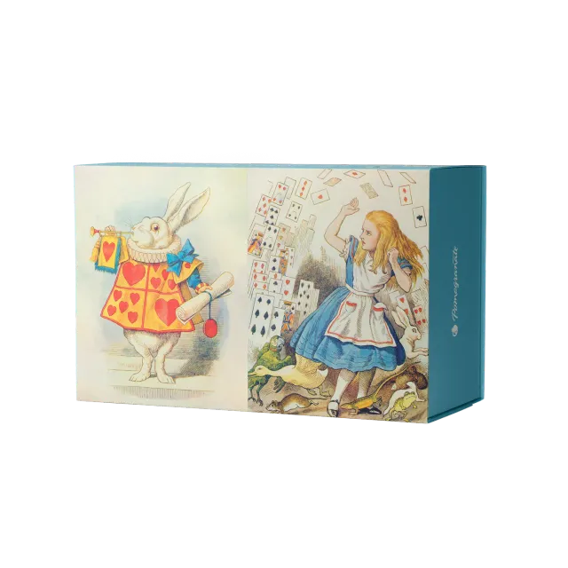 Pomegranate Alice in Wonderland puslespil 120 brikker dobbeltsidet