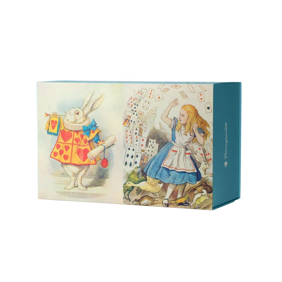 Pomegranate Alice in Wonderland puslespil 120 brikker dobbeltsidet