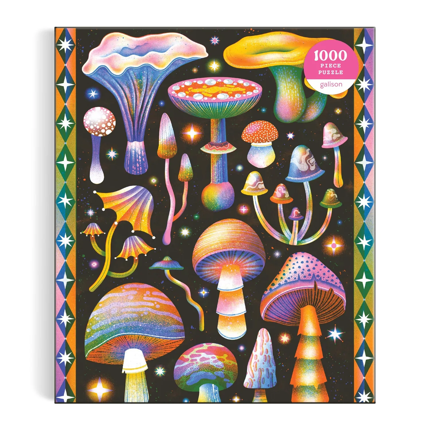 Good Puzzle Co. Cosmic Mushrooms puslespil 1000 brikker svampe