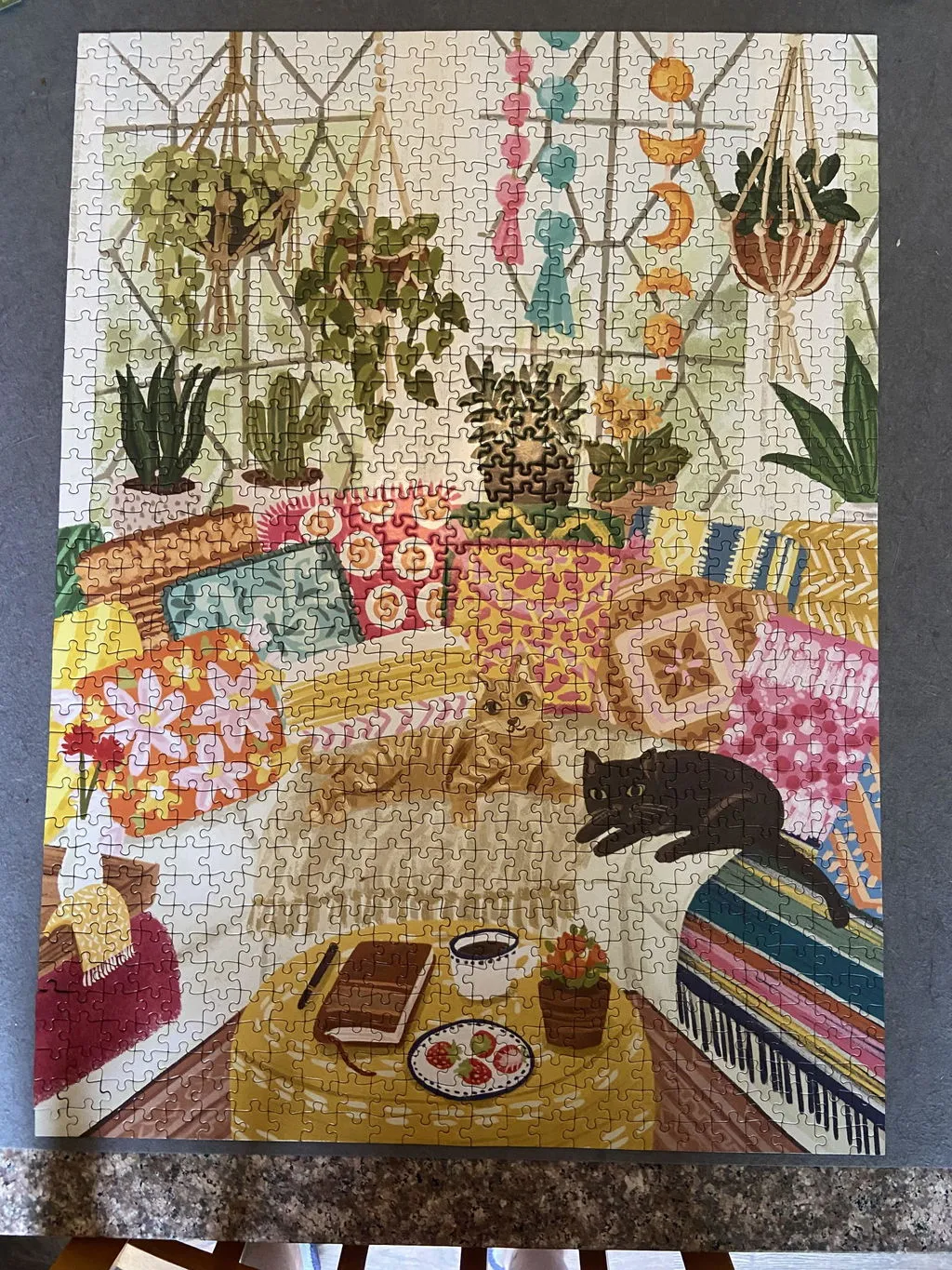 Good Puzzle Co. Olivia Gibbs Serenity Meow puslespil 1000 brikker katte