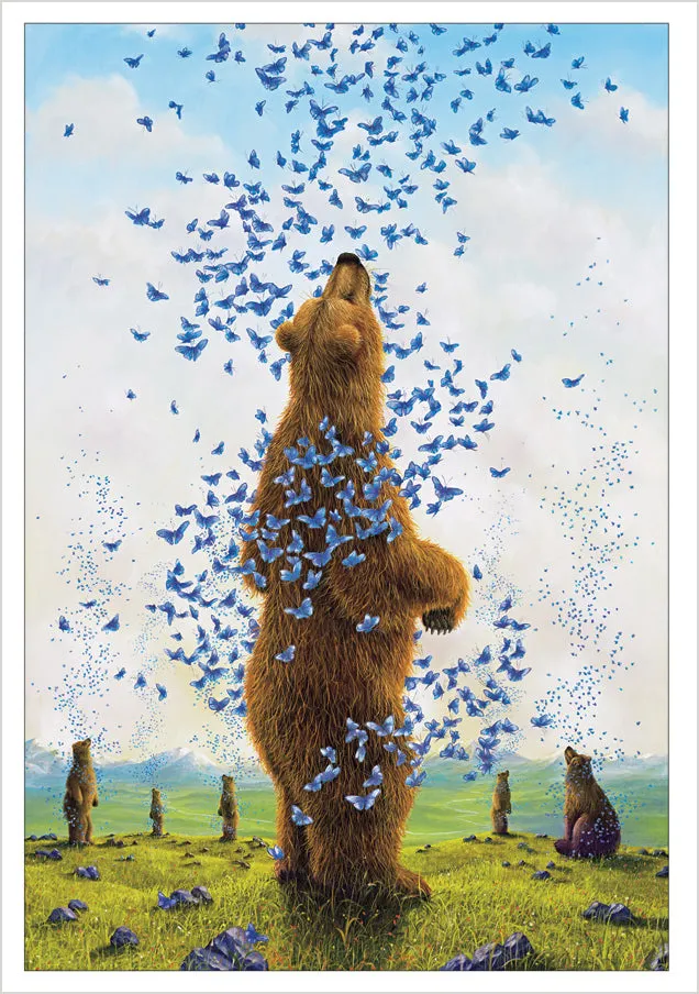 Pomegranate Bears by Bissell kortæske 20 brevkort bjørne