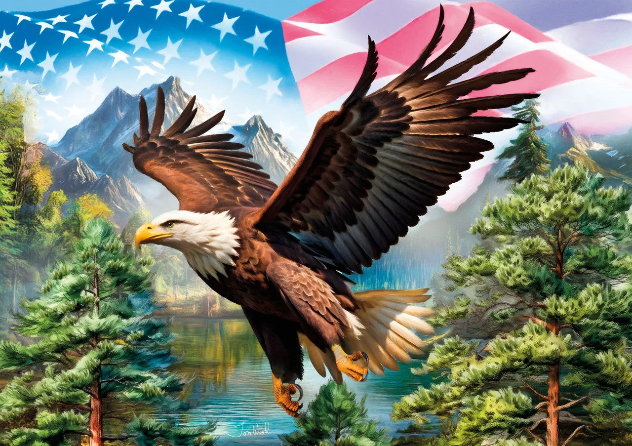 Buffalo Games Americana Freedom Takes Flight puslespil 500 brikker
