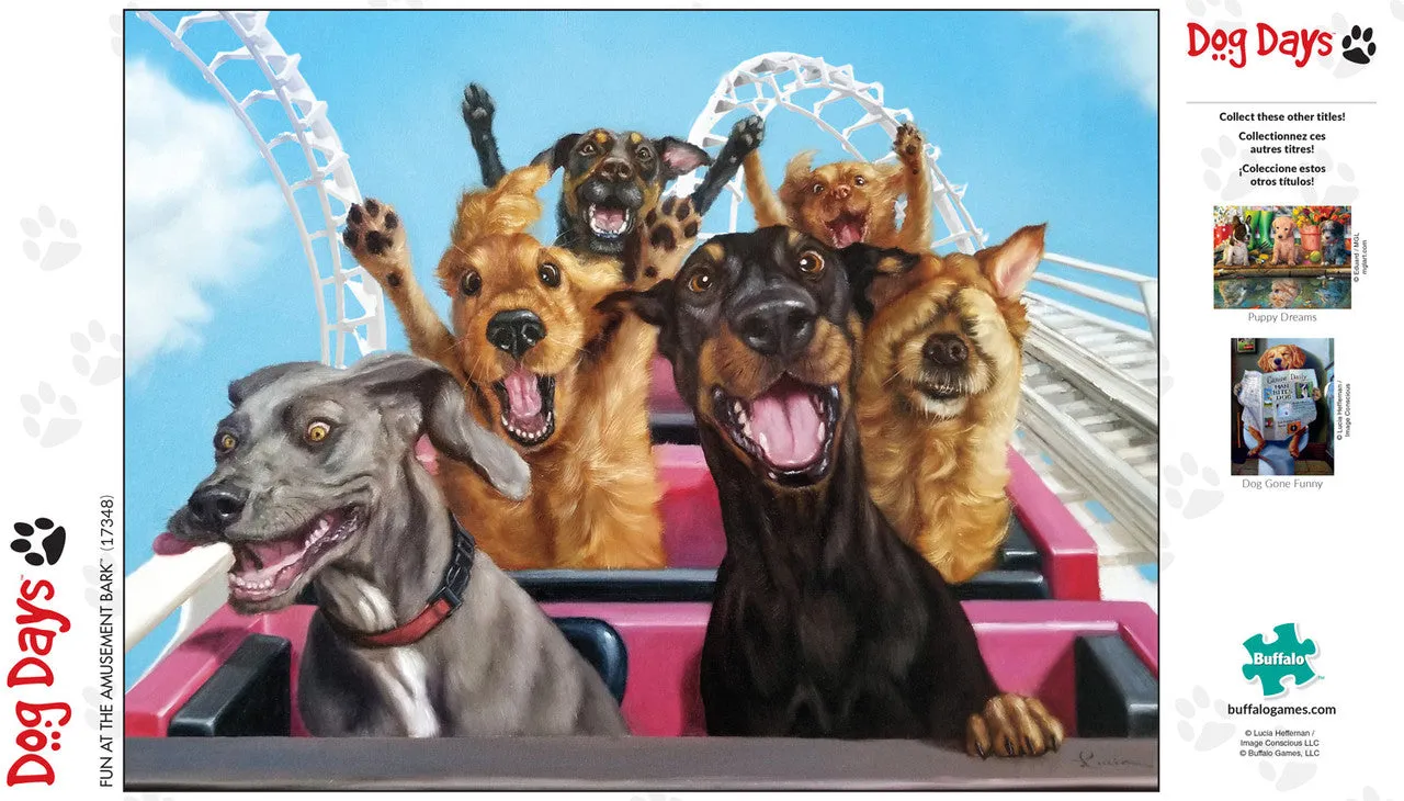 Buffalo Games Dog Days Amusement Bark puslespil 750 hunde