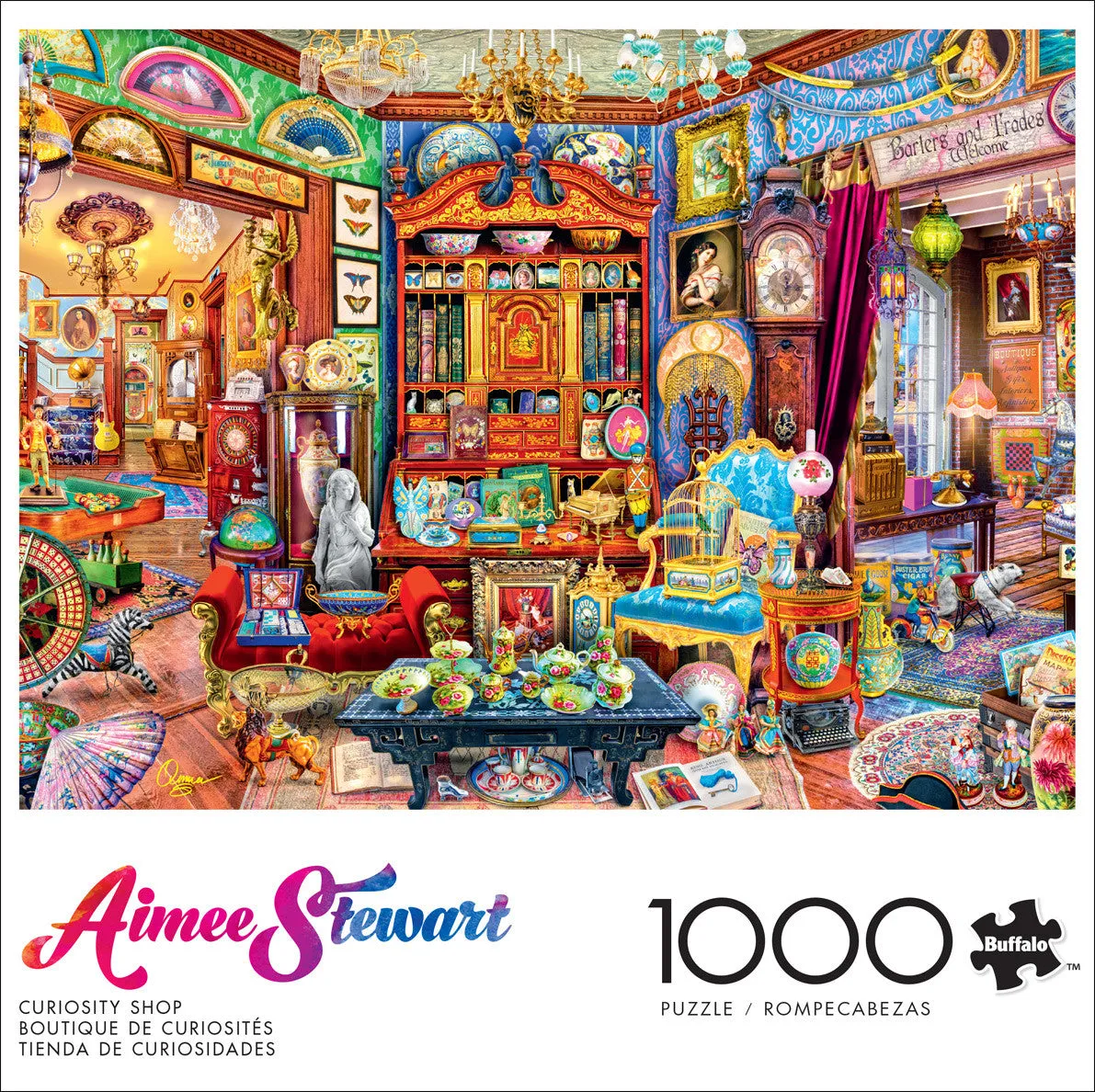 Buffalo Games Aimee Stewart Curiosity Shop puslespil 1000 detaljer