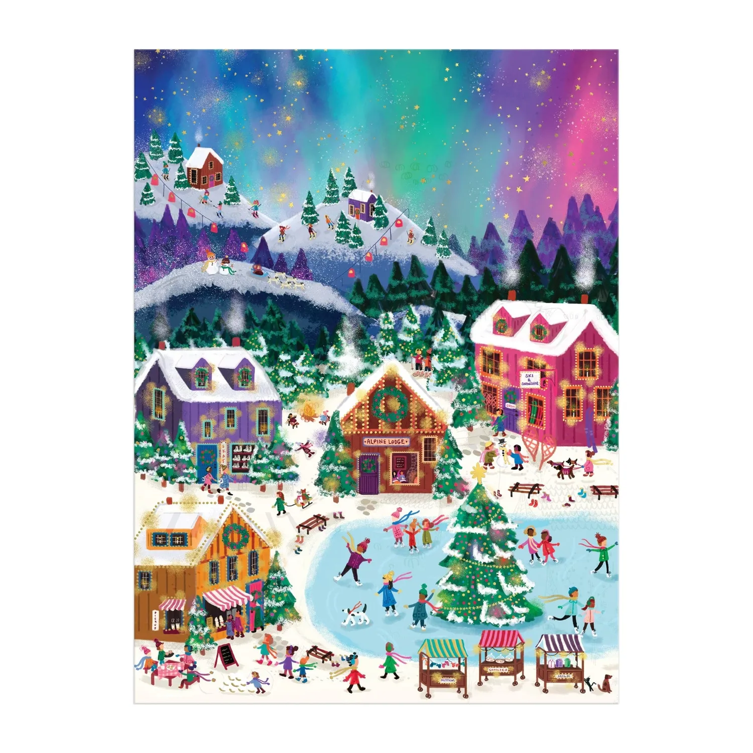 Good Puzzle Co. Joy Laforme Northern Lights puslespil 1000 foil