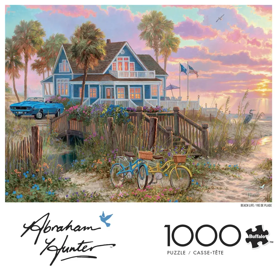 Buffalo Games Abraham Hunter Beach Life puslespil 1000 brikker strand