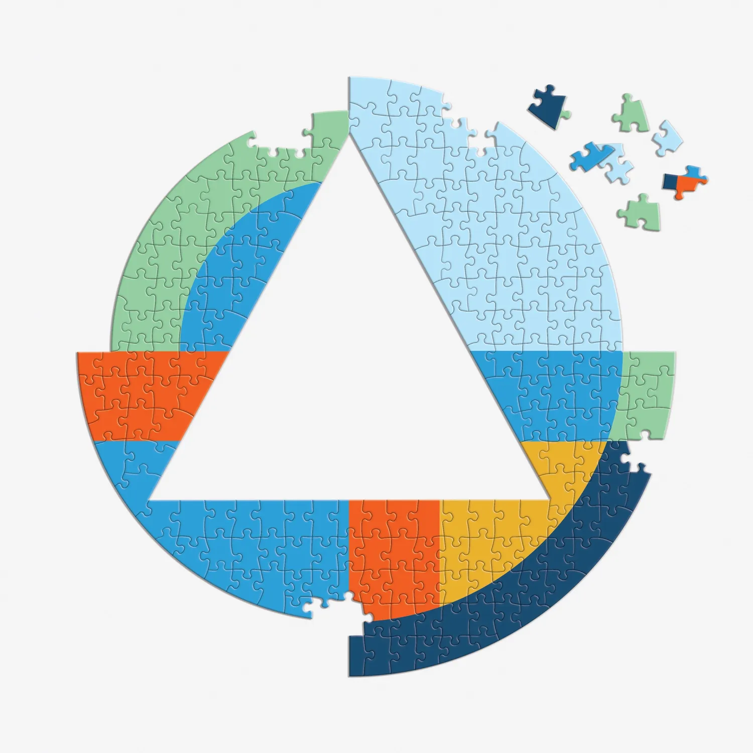 Good Puzzle Co. Frank Lloyd Wright Organic Geometry puslespil 500 brikker multi