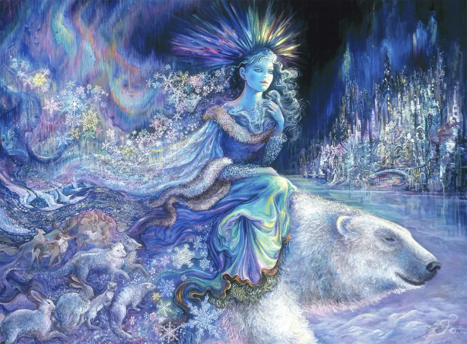 Buffalo Games JoWall Polar Princess puslespil 1000 brikker glitter