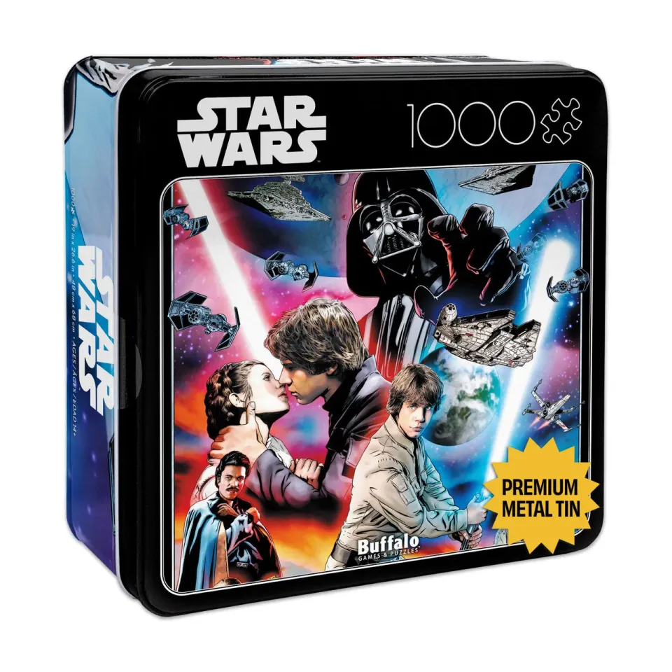 Buffalo Games Star Wars Surprises puslespil 1000 brikker samlerdåse