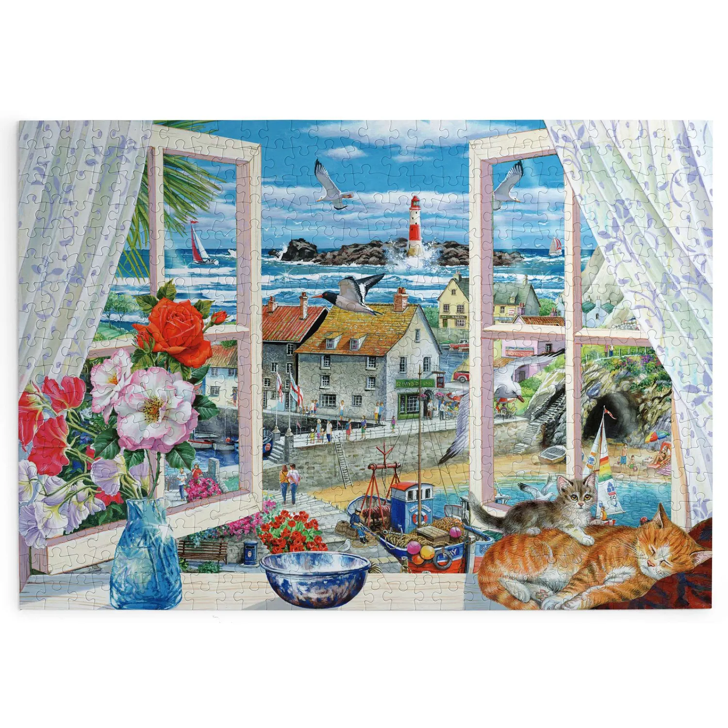 House of Puzzles A Breath of Fresh Air puslespil 500 brikker kyst
