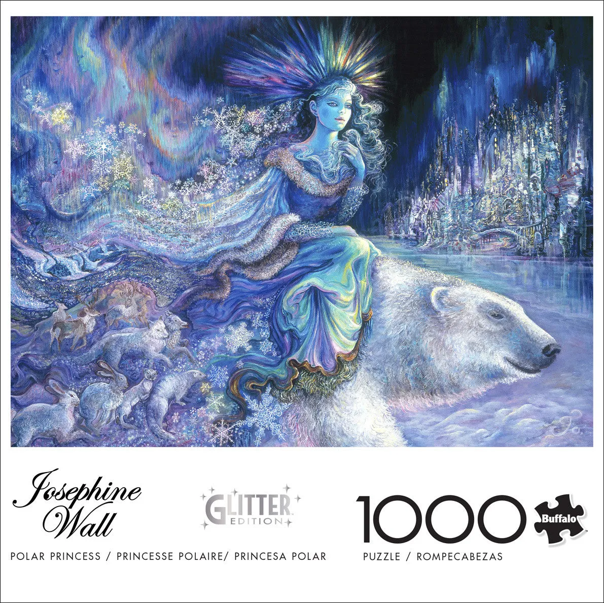 Buffalo Games JoWall Polar Princess puslespil 1000 brikker glitter