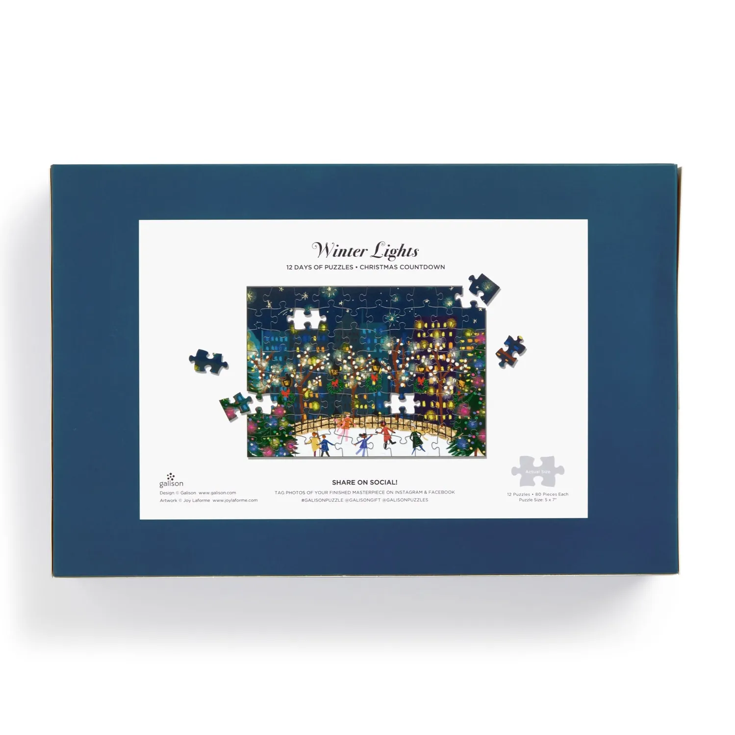 Good Puzzle Co. Laforme Winter Lights julekalender 12x80