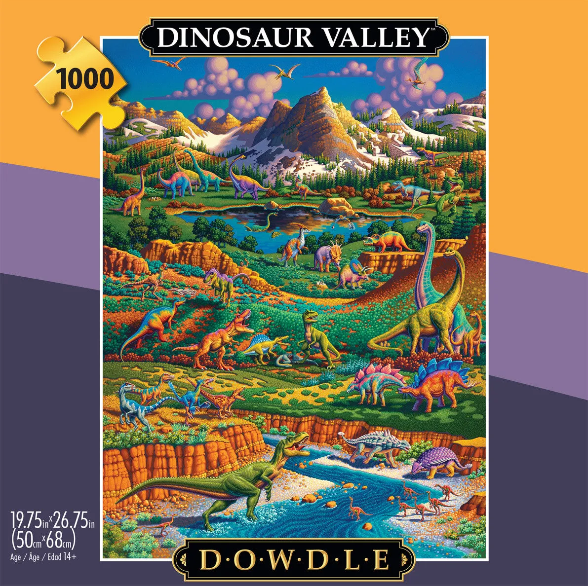 Buffalo Games Eric Dowdle Dinosaur Valley puslespil 1000 brikker dino