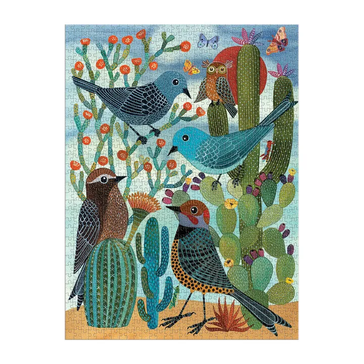 Good Puzzle Co Desert Avian Friends puslespil 1000 brikker