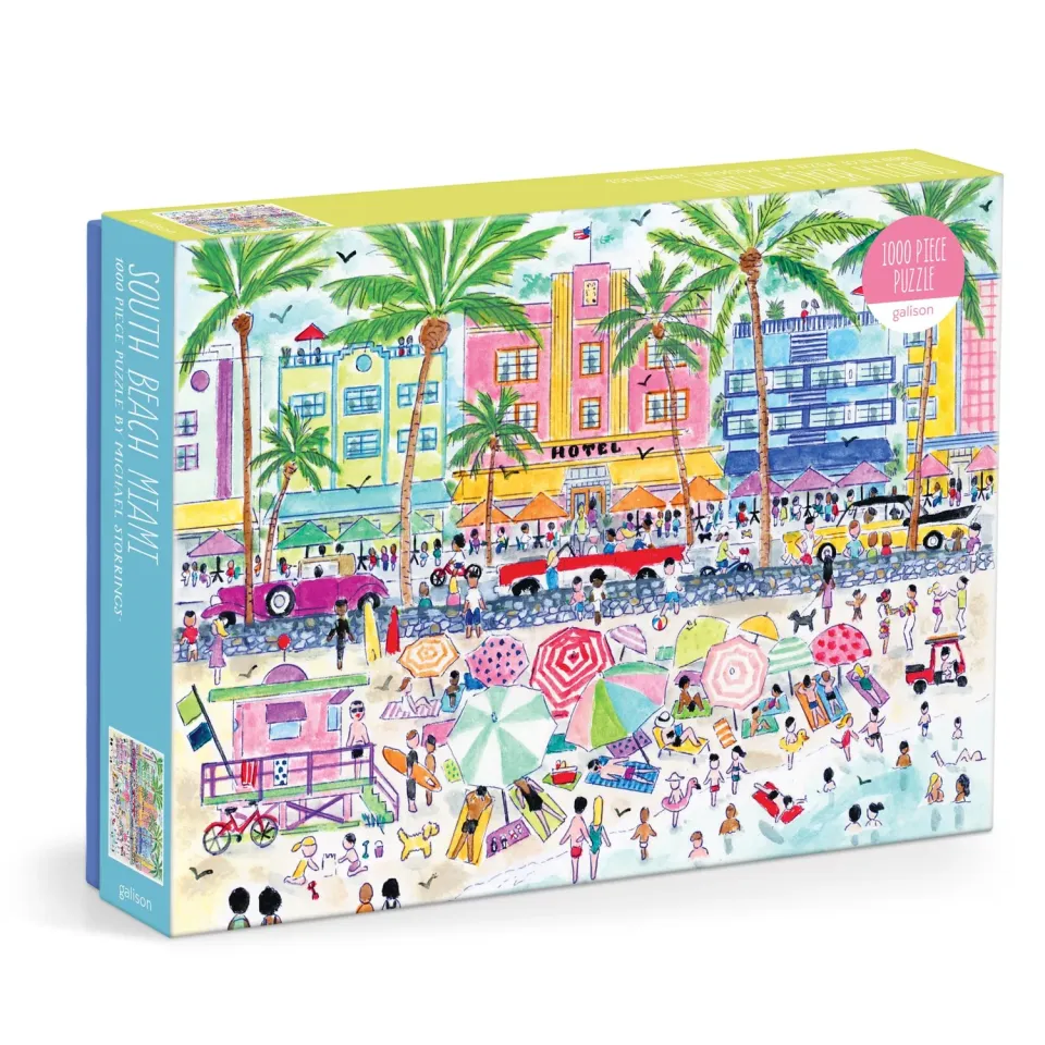 Michael Storrings South Beach Miami puslespil 1000 brikker Art Deco