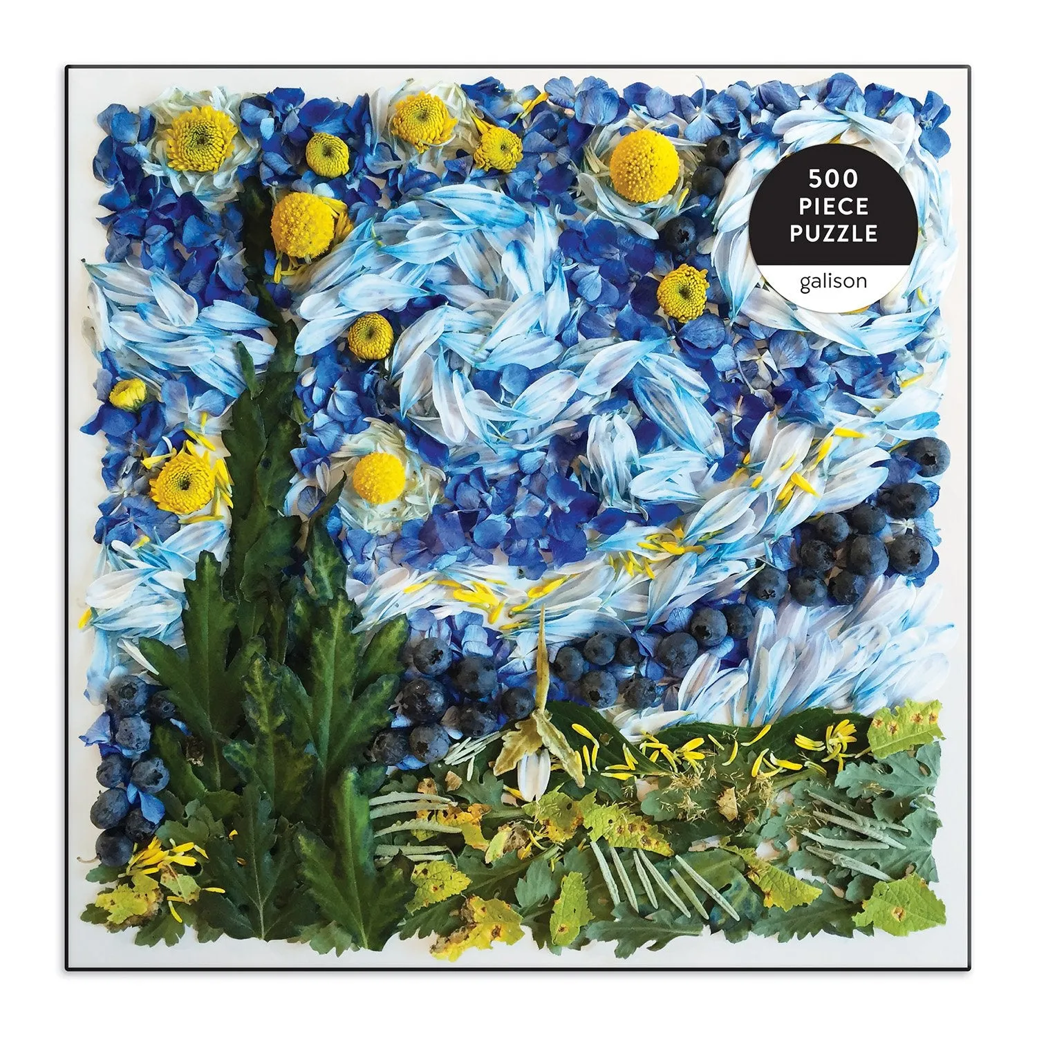 Galison Collins Starry Night Petals 500 puslespil 500 brikker blomst