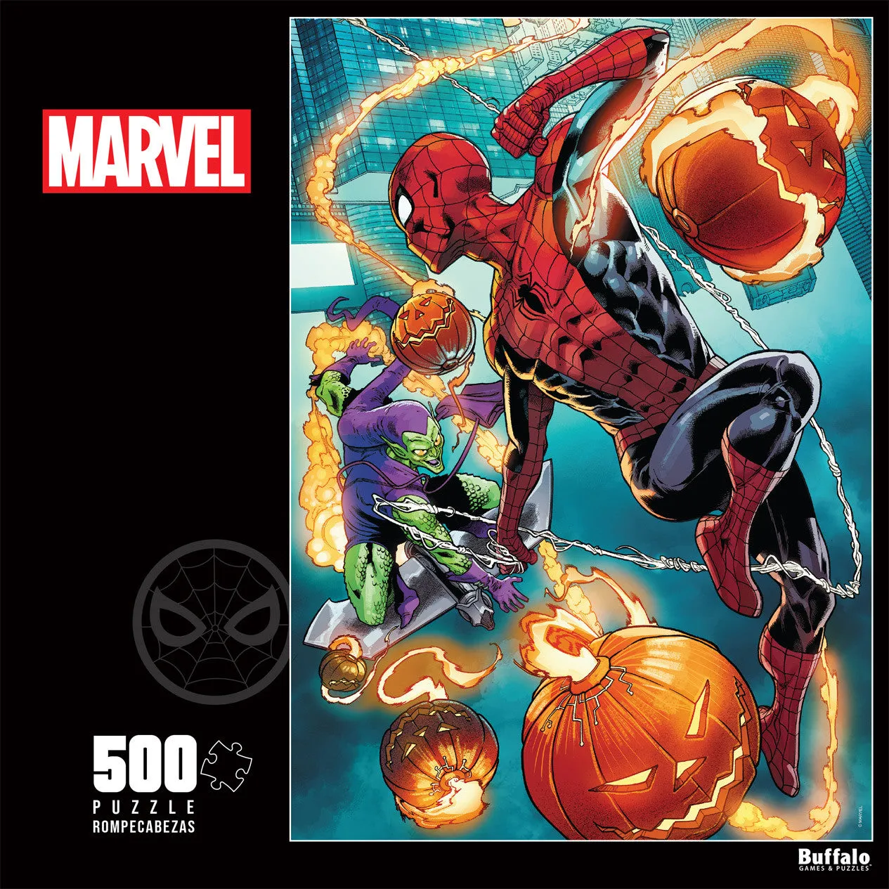 Buffalo Games Marvel Spider-Man vs Green Goblin puslespil 500 brikker