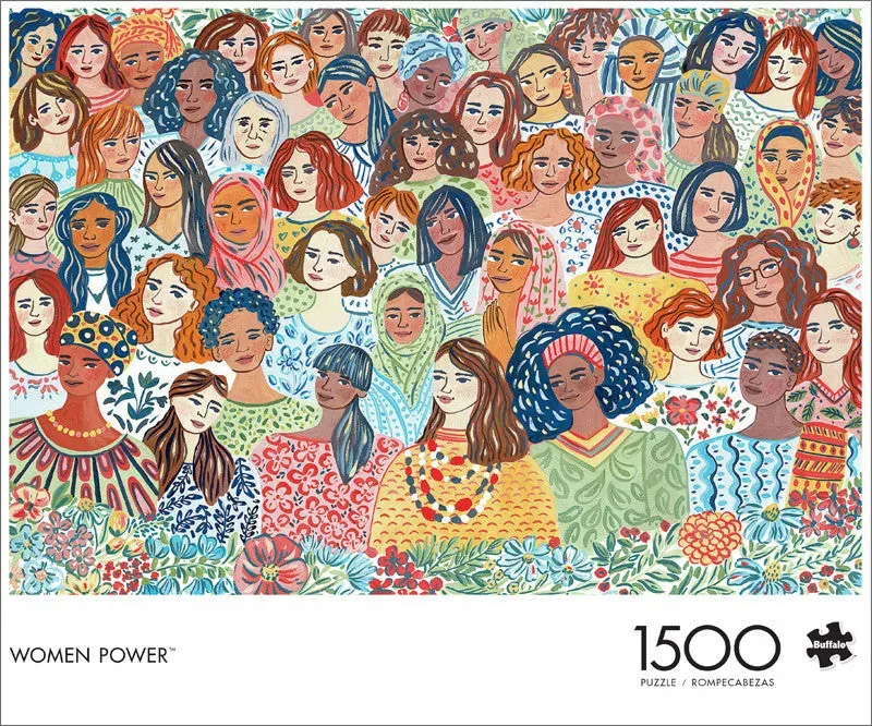 Buffalo Games Woman Power puslespil 1500 brikker blomster