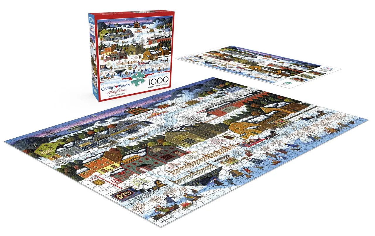 Buffalo Games Hickory Haven Canal puslespil 1000 brikker