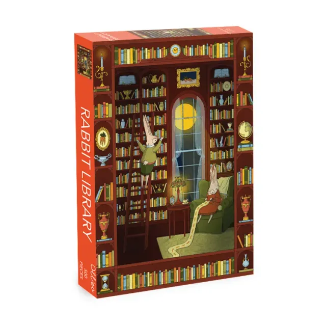 Olleo Rabbit Library puslespil 500 brikker kaniner