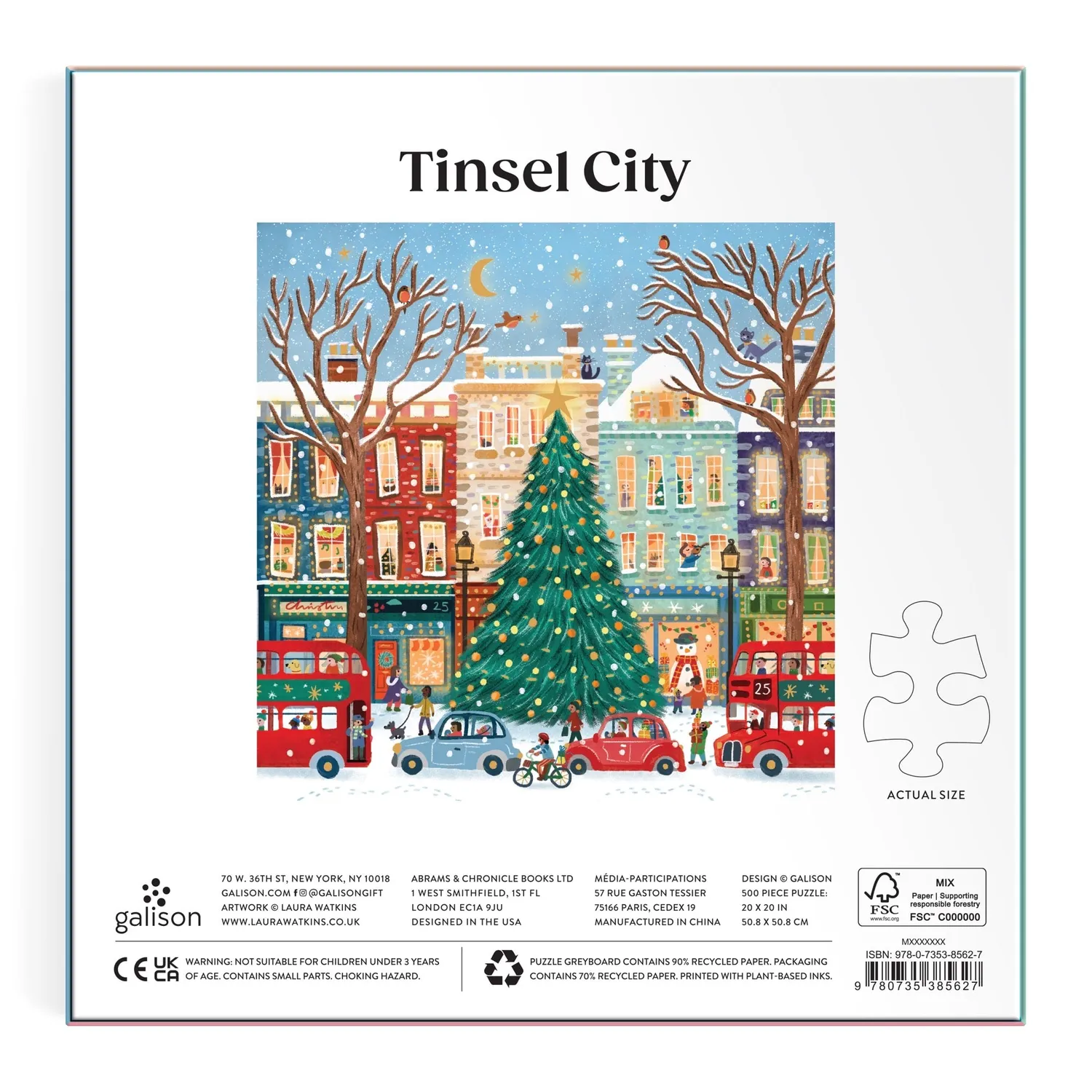 Laura Watkins Tinsel City puslespil 500 brikker folie