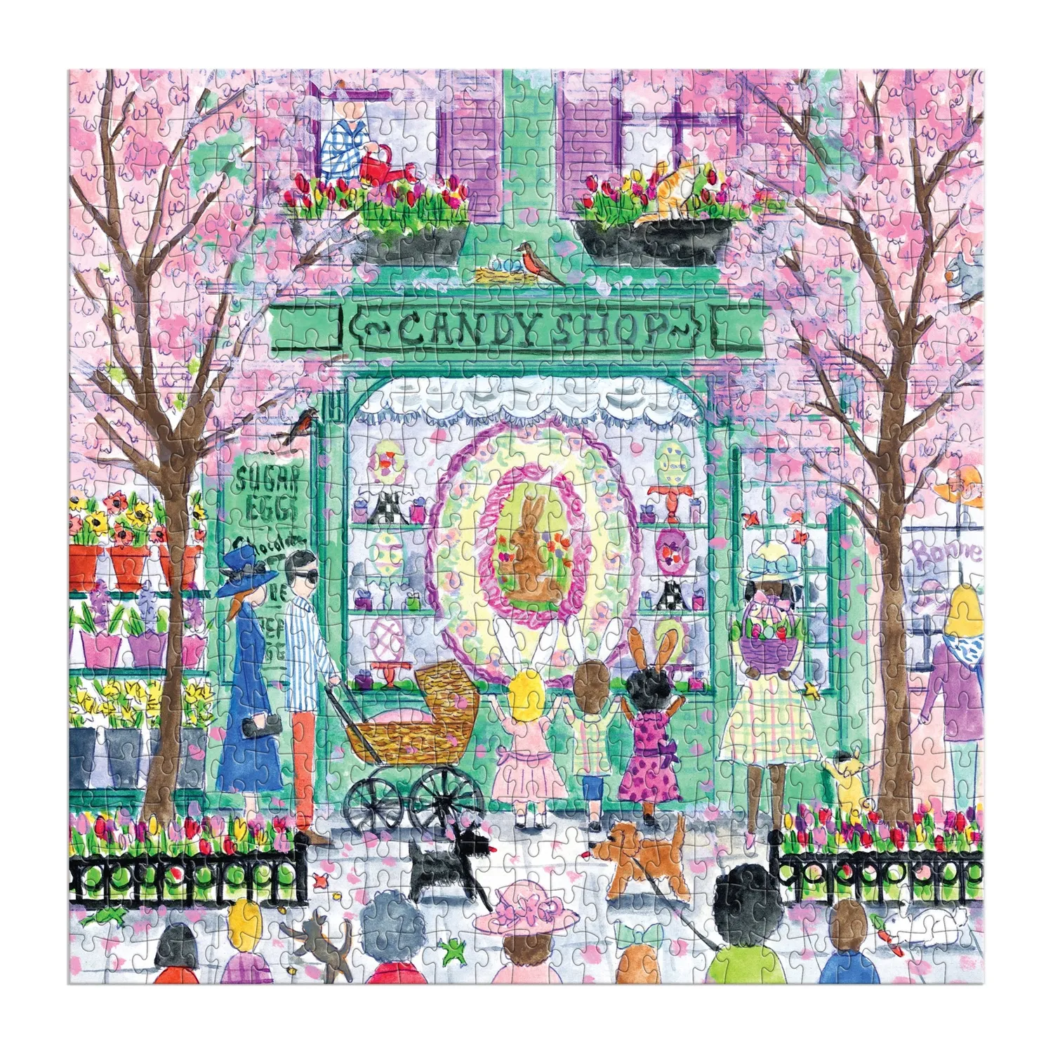 Good Puzzle Co. Michael Storrings Easter Candy Shop puslespil 500