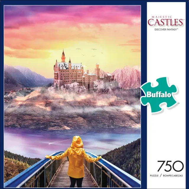 Buffalo Games Majestic Castles Discover Fantasy puslespil 750 slot