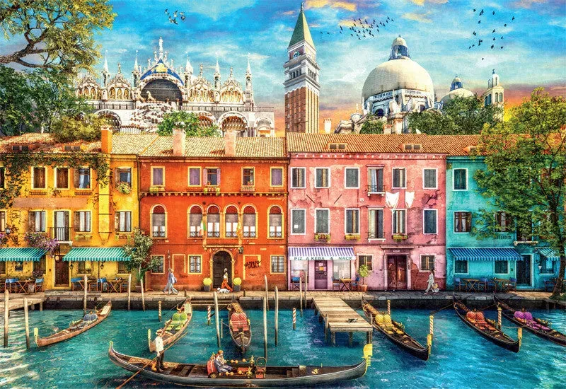 Buffalo Games A Day in Venice puslespil 1500 brikker Venedig