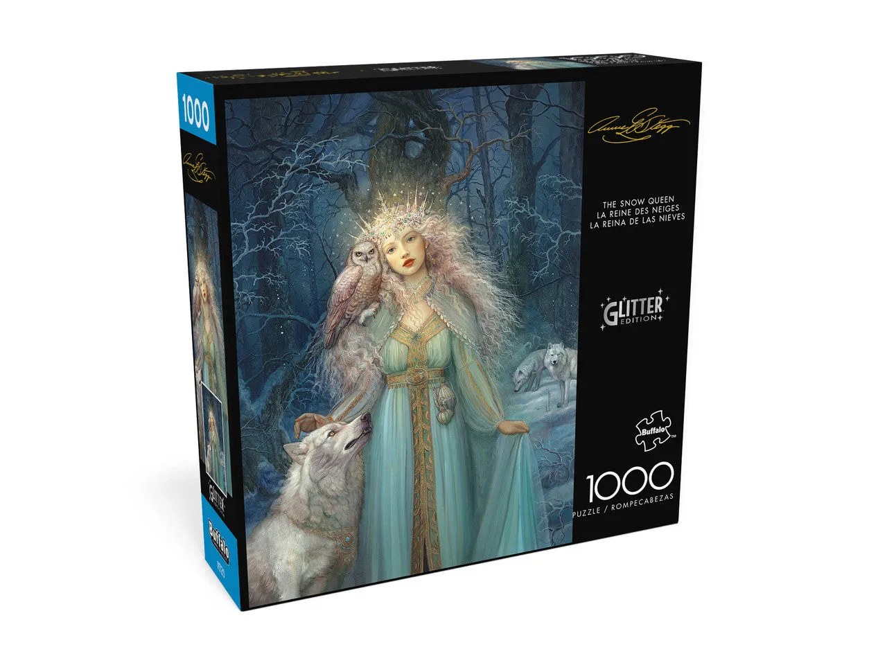 Buffalo Games Snow Queen puslespil 1000 brikker glitter