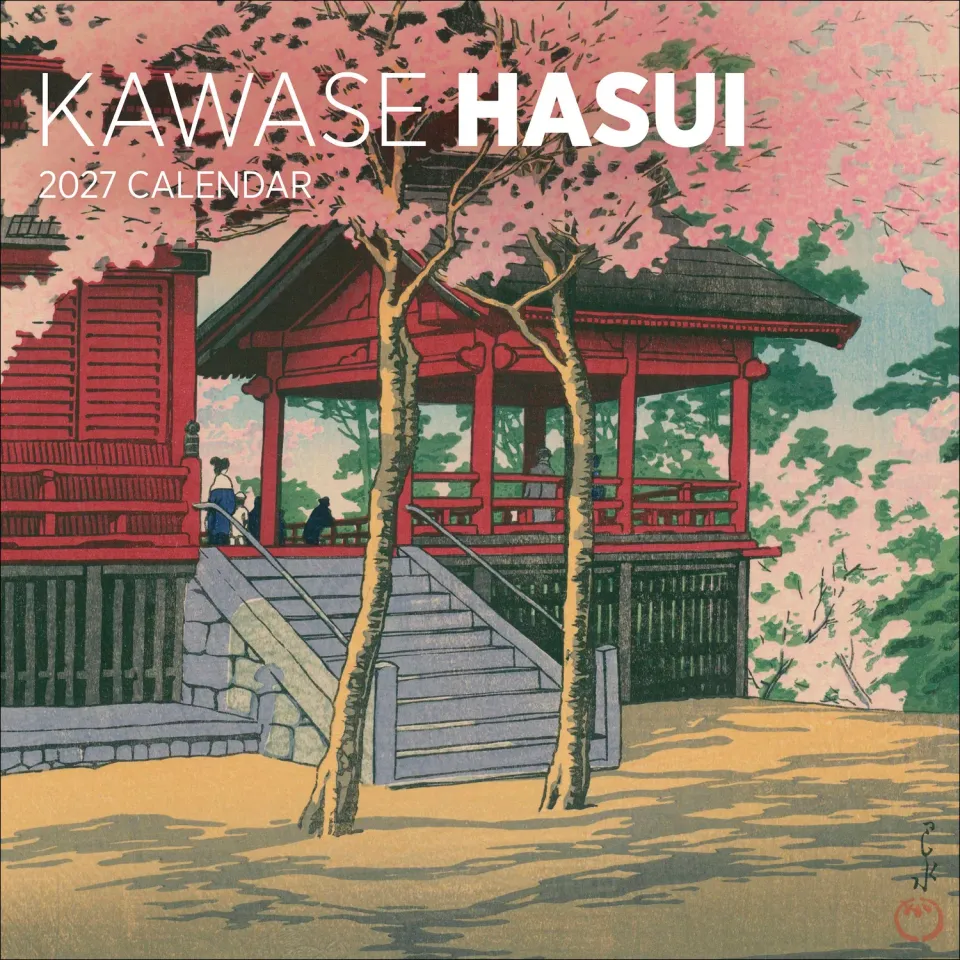 Pomegranate Kawase Hasui 2027 vægkalender landskab