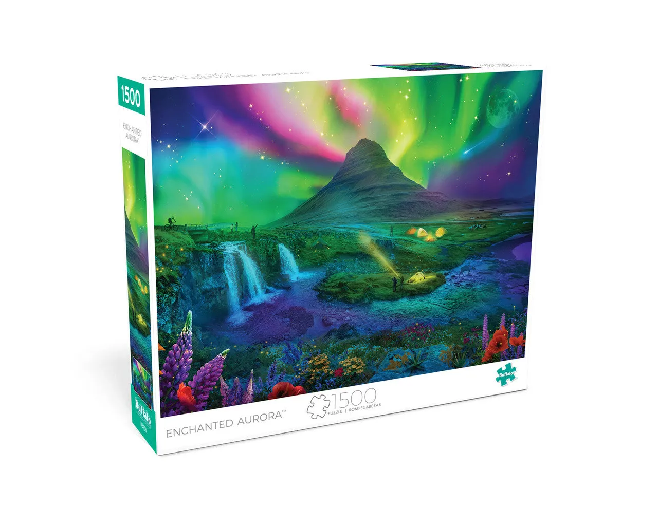Buffalo Games Enchanted Aurora puslespil 1500 brikker nordlys