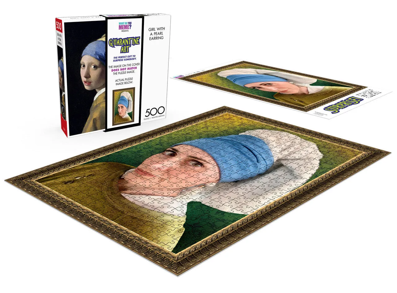 Buffalo Games Prank Puzzles Girl With Pearl Earring puslespil 500 brikker