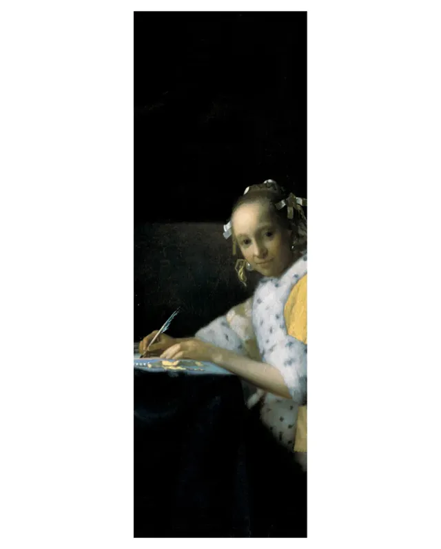 Pomegranate Johannes Vermeer A Lady Writing bogmærke detalje