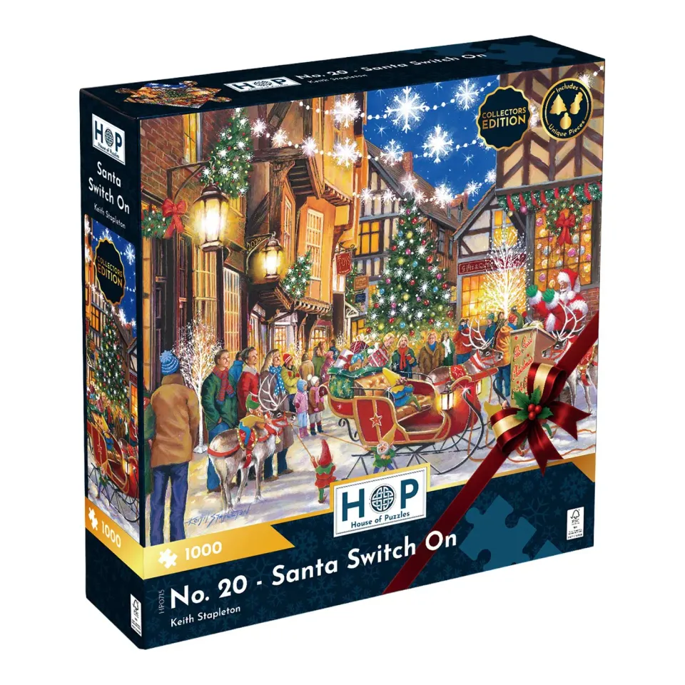 House of Puzzles No.20 Santa Switch On puslespil 1000 jul