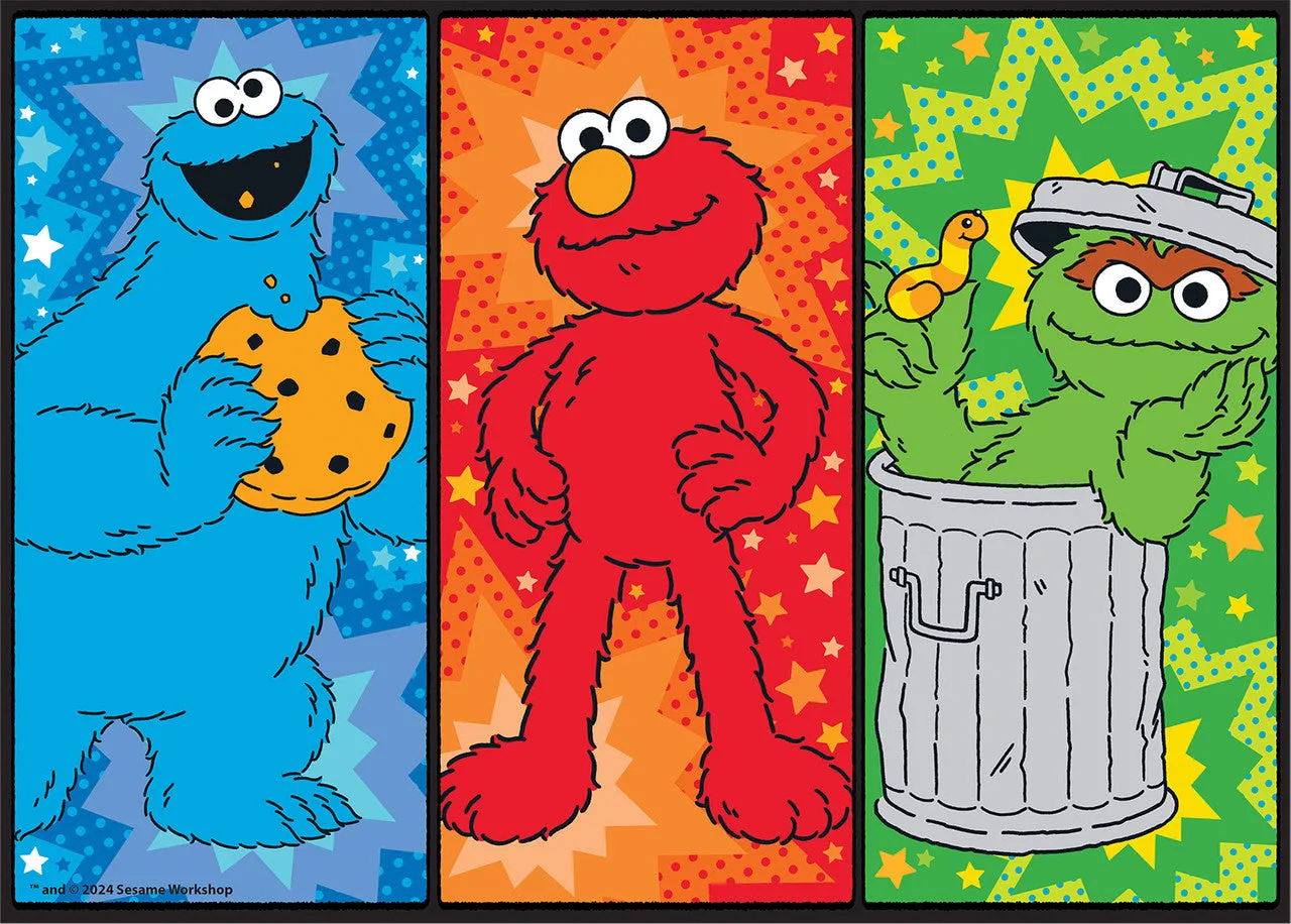 Buffalo Games Sesame Street børnepuslespil 4-pak 48-100 brikker