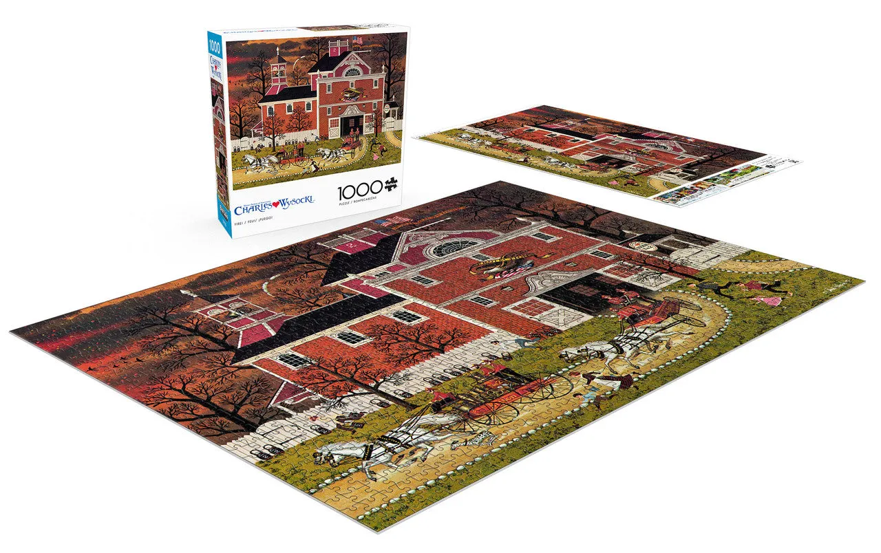 Buffalo Games Charles Wysocki Fire! puslespil 1000 brikker nostalgi